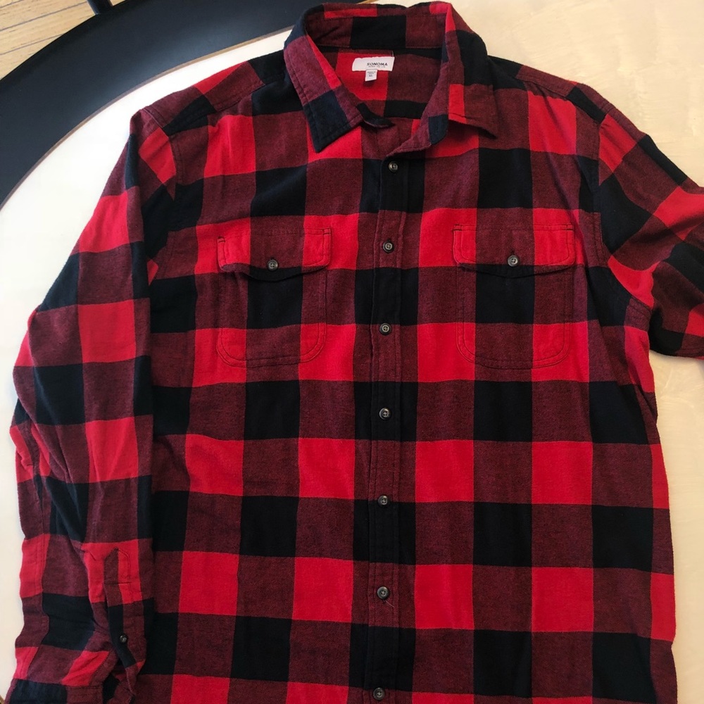 Sonoma Button up Long Sleeve shirt flannel